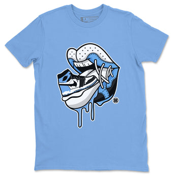 Air Jordan 1 Retro High OG UNC Toe Shirt to match Jordans Sneaker Addiction 2 Sneaker Tees Air Jordan 1 High OG UNC Toe Tees Crew Neck T-Shirts Carolina Blue 2