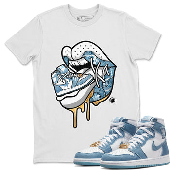 Jordan 1 Denim Sneaker Match Tees Sneaker Addiction 2 Sneaker Tees Jordan 1 Denim Sneaker Release Tees Unisex Shirts