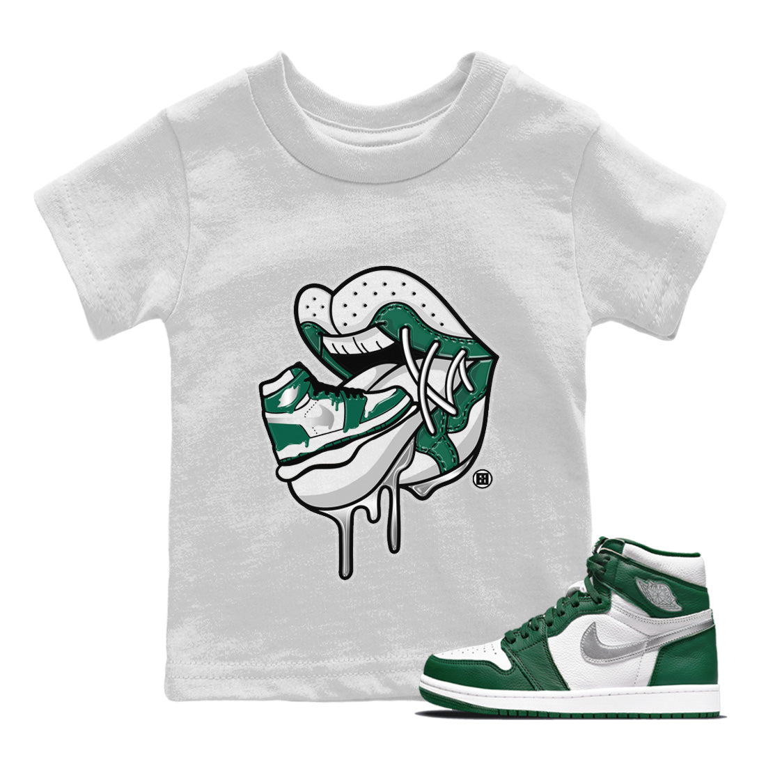 Jordan 1 Gorge Green Sneaker Match Tees Sneaker Addiction 2 Sneaker Tees Jordan 1 Gorge Green Sneaker Release Tees Kids Shirts