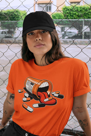 Jordan 1 Electro Orange Sneaker Match Tees Sneaker Addiction Sneaker Tees Jordan 1 Electro Orange Sneaker Release Tees Unisex Shirts