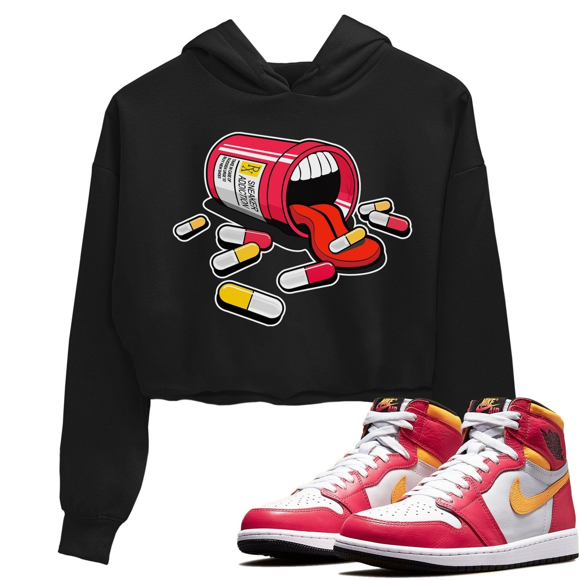 Jordan 1 Light Fusion Red Sneaker Match Tees Sneaker Addiction Sneaker Tees Jordan 1 Light Fusion Red Sneaker Release Tees Women's Shirts