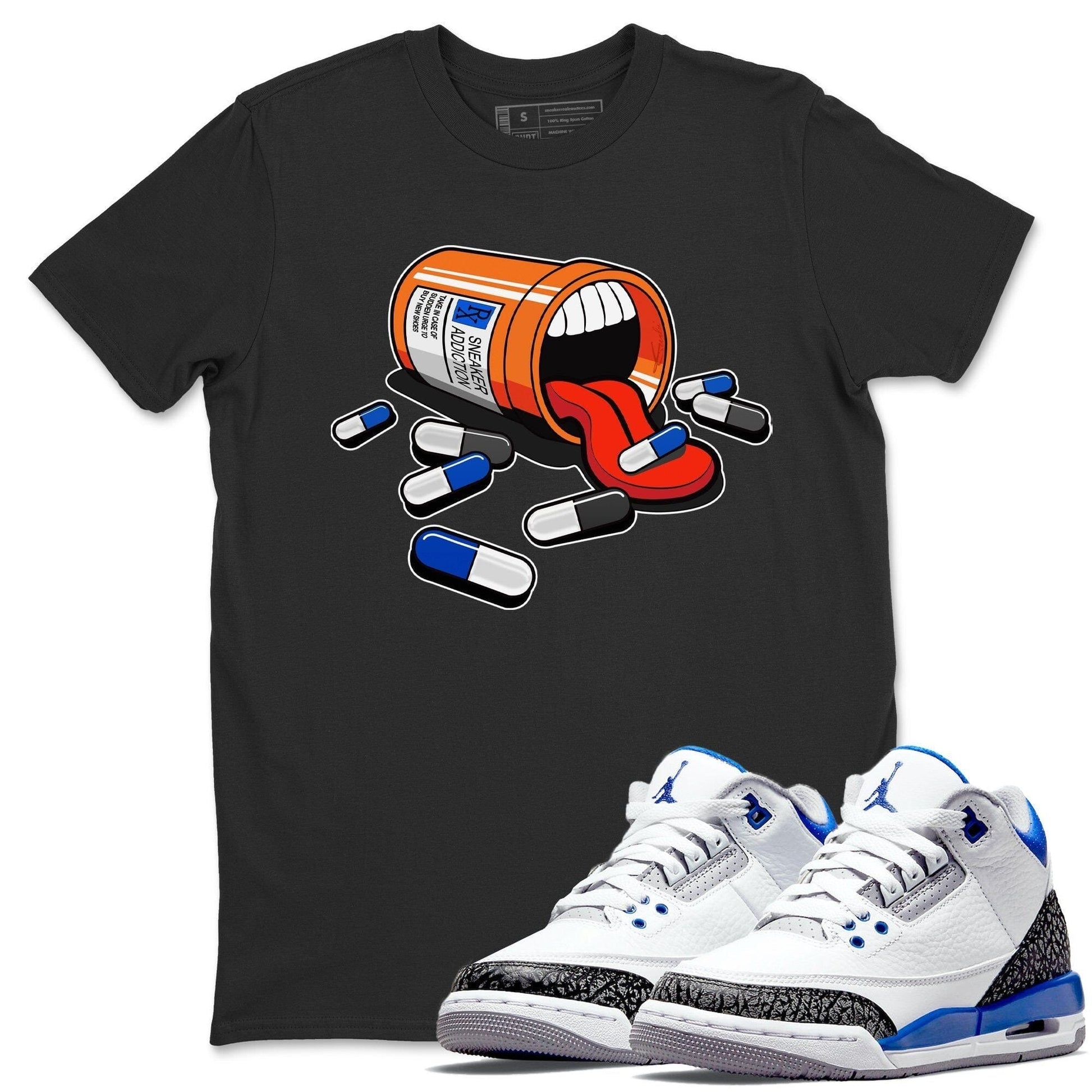 Jordan 3 Racer Blue Sneaker Match Tees Sneaker Addiction Sneaker Tees Jordan 3 Racer Blue Sneaker Release Tees Unisex Shirts