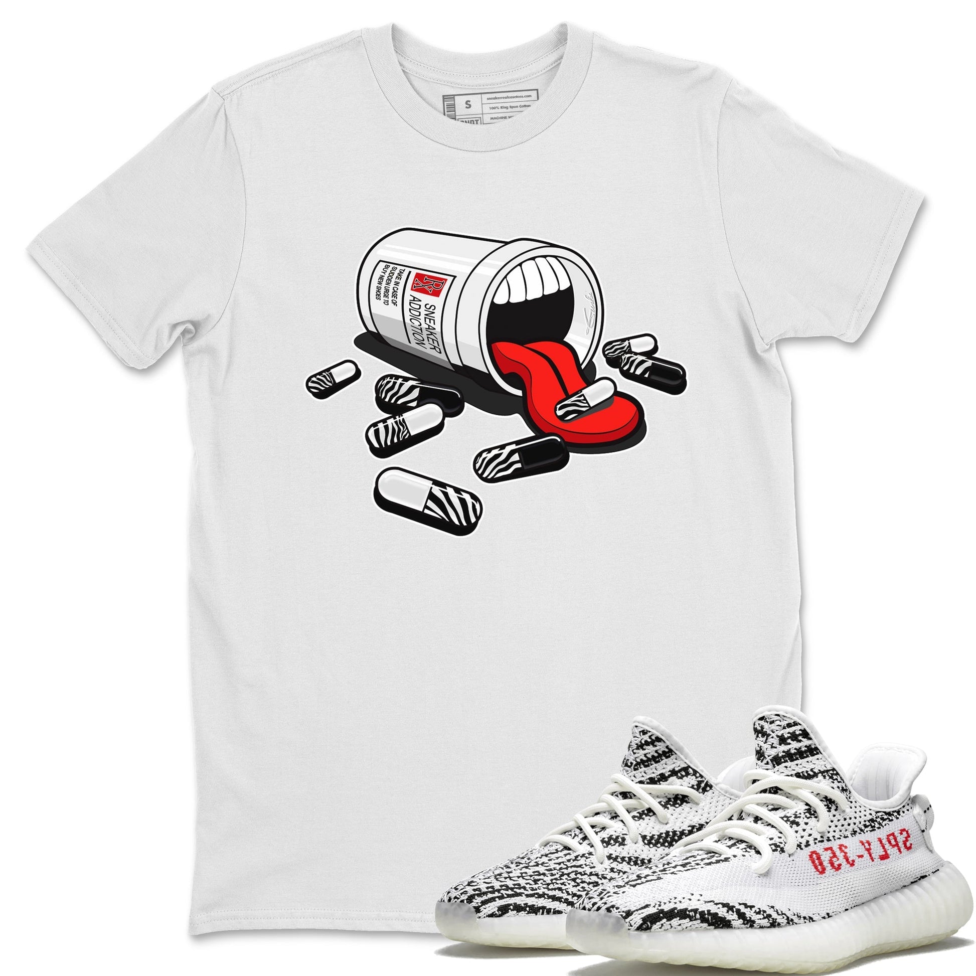 Yeezy 350 Zebra Sneaker Match Tees Sneaker Addiction Sneaker Tees Yeezy 350 Zebra Sneaker Release Tees Unisex Shirts