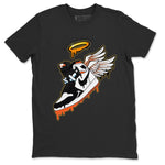 Jordan 1 Electro Orange Sneaker Match Tees Sneaker Angel Sneaker Tees Jordan 1 Electro Orange Sneaker Release Tees Unisex Shirts