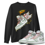 Jordan 1 Seafoam Sneaker Match Tees Sneaker Angel Sneaker Tees Jordan 1 Seafoam Sneaker Release Tees Unisex Shirts