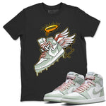 Jordan 1 Seafoam Sneaker Match Tees Sneaker Angel Sneaker Tees Jordan 1 Seafoam Sneaker Release Tees Unisex Shirts