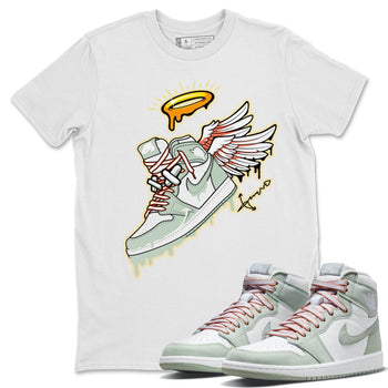Jordan 1 Seafoam Sneaker Match Tees Sneaker Angel Sneaker Tees Jordan 1 Seafoam Sneaker Release Tees Unisex Shirts