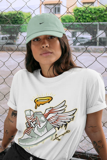 Jordan 1 Seafoam Sneaker Match Tees Sneaker Angel Sneaker Tees Jordan 1 Seafoam Sneaker Release Tees Unisex Shirts