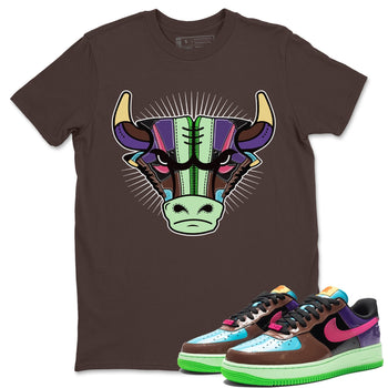 Air Force 1 Undefeated Fauna Brown Sneaker Match Tees Sneaker Bull Head Sneaker Tees Air Force 1 Undefeated Fauna Brown Sneaker Release Tees Unisex Shirts