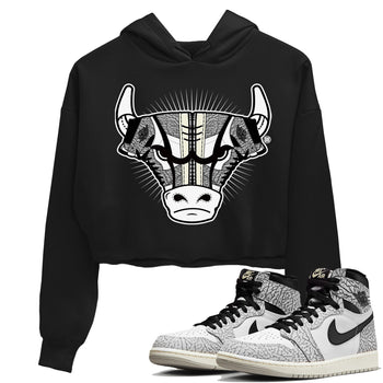 Jordan 1 White Cement Sneaker Match Tees Sneaker Bull Head Sneaker Tees Jordan 1 White Cement Sneaker Release Tees Women's Shirts