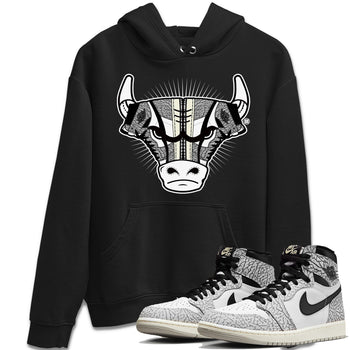 Jordan 1 White Cement Sneaker Match Tees Sneaker Bull Head Sneaker Tees Jordan 1 White Cement Sneaker Release Tees Unisex Shirts