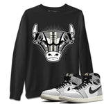 Jordan 1 White Cement Sneaker Match Tees Sneaker Bull Head Sneaker Tees Jordan 1 White Cement Sneaker Release Tees Unisex Shirts
