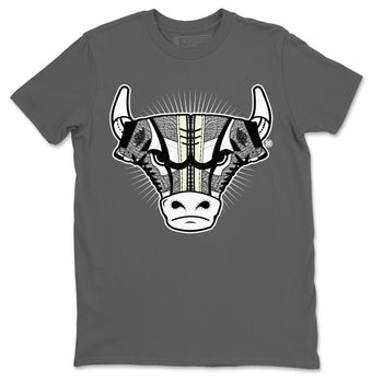 Jordan 1 White Cement Sneaker Match Tees Sneaker Bull Head Sneaker Tees Jordan 1 White Cement Sneaker Release Tees Unisex Shirts