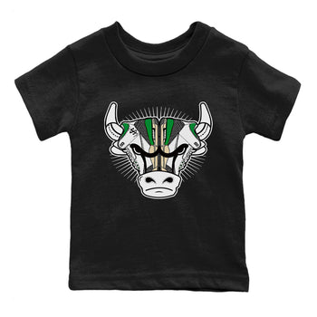 Air Jordan 3 Lucky Green Sneaker Match Tees Sneaker Bull Head Sneaker Tees Jordan 3 Retro Lucky Green Sneaker Release Tees Kids Shirts Black 2