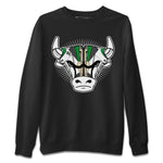 Air Jordan 3 Lucky Green Sneaker Match Tees Sneaker Bull Head Sneaker Tees Jordan 3 Retro Lucky Green Sneaker Release Tees Unisex Shirts Black 2