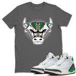 Air Jordan 3 Lucky Green Sneaker Bull Head Crew Neck Sneaker Tees Jordan 3 Retro Lucky Green Sneaker T-Shirts Washing and Care Tip