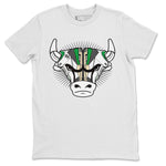 Air Jordan 3 Lucky Green Sneaker Match Tees Sneaker Bull Head Sneaker Tees Jordan 3 Retro Lucky Green Sneaker Release Tees Unisex Shirts White 2