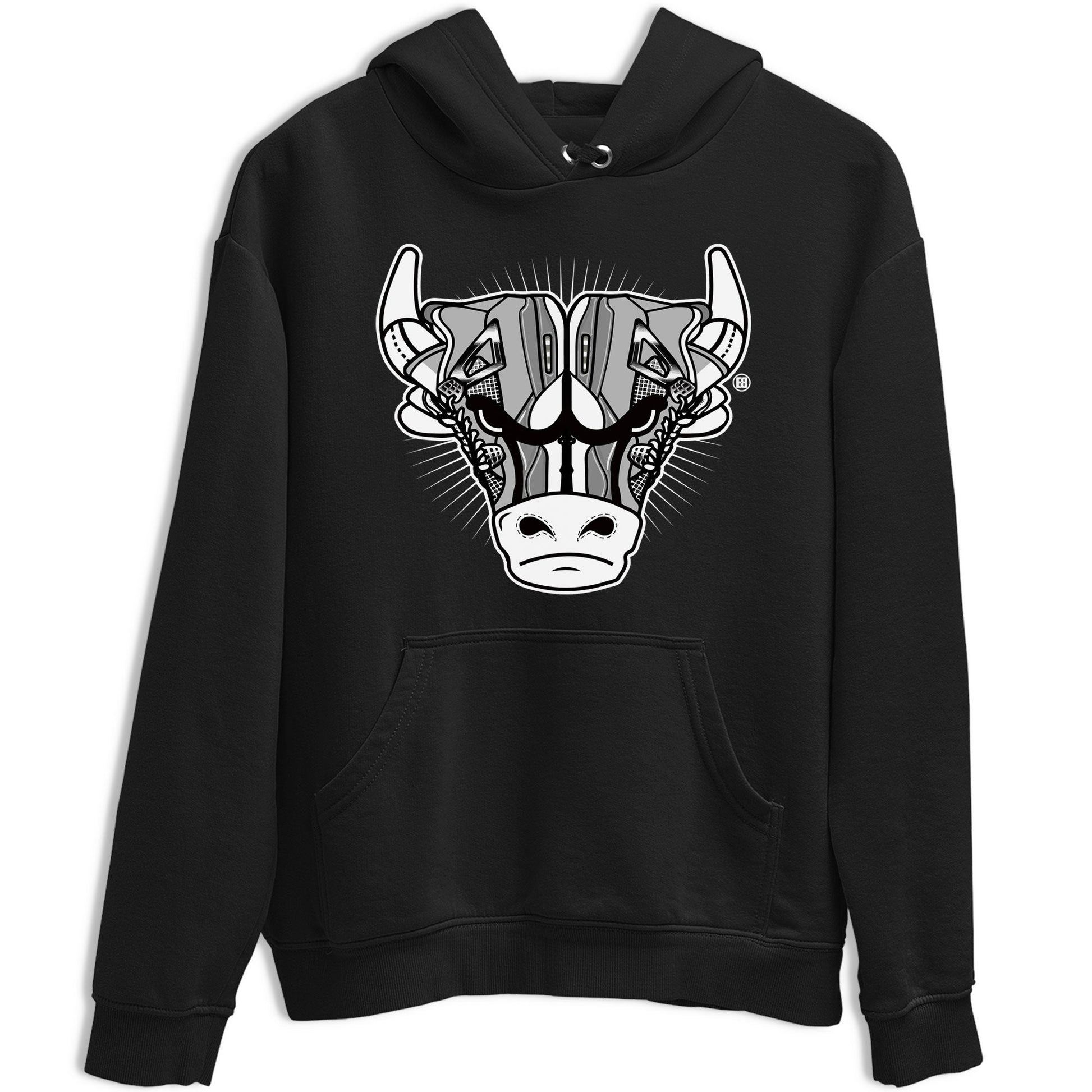 Air Jordan 4 Retro Frozen Moments shirt to match jordans Sneaker Bull Head sneaker tees Air Jordan 4 Light Iron Ore SNRT Sneaker Release Tees Unisex Black 2 T-Shirt