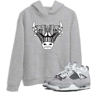 Air Jordan 4 Retro Frozen Moments shirt to match jordans Sneaker Bull Head sneaker tees Air Jordan 4 Light Iron Ore SNRT Sneaker Release Tees Unisex Heather Grey 1 T-Shirt