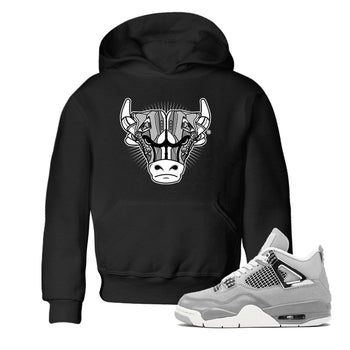 Air Jordan 4 Retro Frozen Moments shirt to match jordans Sneaker Bull Head sneaker tees Air Jordan 4 Light Iron Ore SNRT Sneaker Release Tees Baby Toddler Black 1 T-Shirt