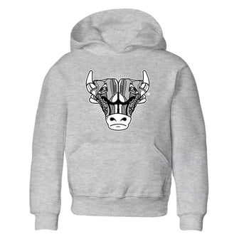 Air Jordan 4 Retro Frozen Moments shirt to match jordans Sneaker Bull Head sneaker tees Air Jordan 4 Light Iron Ore SNRT Sneaker Release Tees Baby Toddler Heather Grey 2 T-Shirt