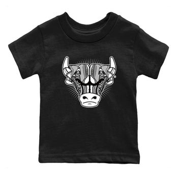 Air Jordan 4 Retro Frozen Moments shirt to match jordans Sneaker Bull Head sneaker tees Air Jordan 4 Light Iron Ore SNRT Sneaker Release Tees Baby Toddler Black 2 T-Shirt
