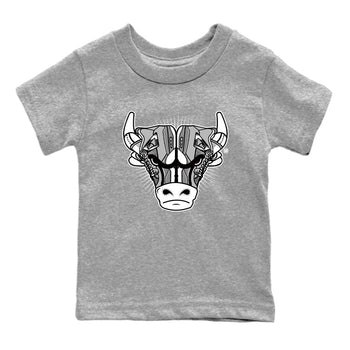 Air Jordan 4 Retro Frozen Moments shirt to match jordans Sneaker Bull Head sneaker tees Air Jordan 4 Light Iron Ore SNRT Sneaker Release Tees Baby Toddler Heather Grey 2 T-Shirt