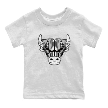 Air Jordan 4 Retro Frozen Moments shirt to match jordans Sneaker Bull Head sneaker tees Air Jordan 4 Light Iron Ore SNRT Sneaker Release Tees Baby Toddler White 2 T-Shirt