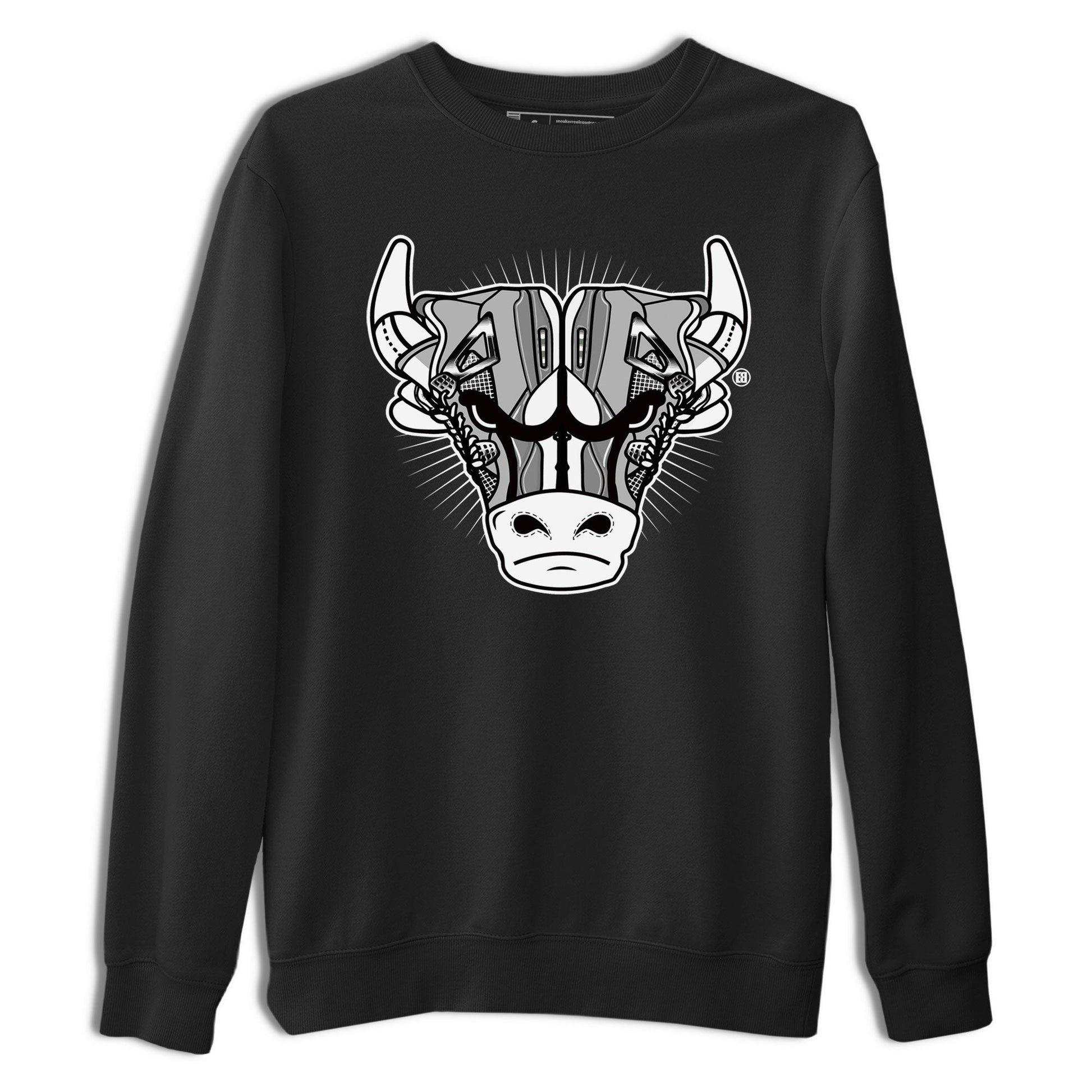 Air Jordan 4 Retro Frozen Moments shirt to match jordans Sneaker Bull Head sneaker tees Air Jordan 4 Light Iron Ore SNRT Sneaker Release Tees Unisex Black 2 T-Shirt