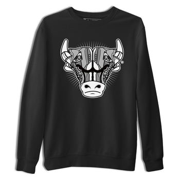 Air Jordan 4 Retro Frozen Moments shirt to match jordans Sneaker Bull Head sneaker tees Air Jordan 4 Light Iron Ore SNRT Sneaker Release Tees Unisex Black 2 T-Shirt