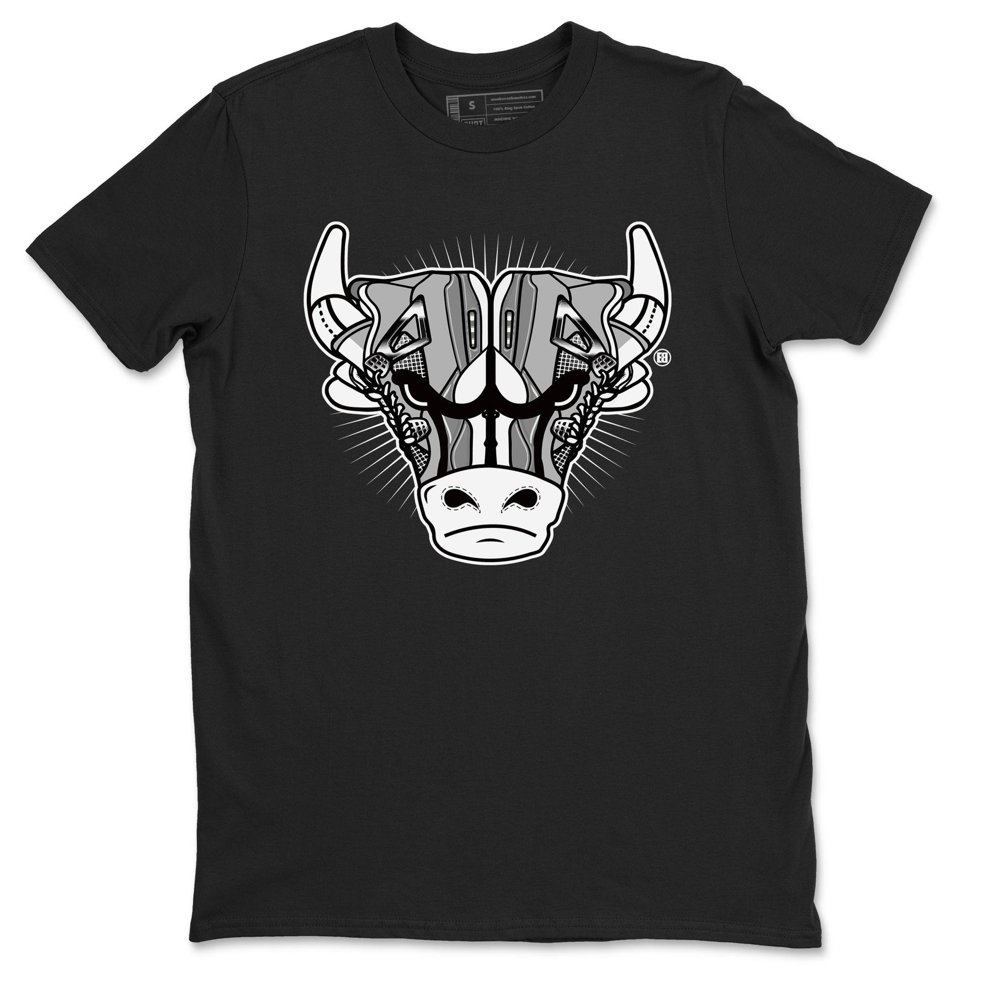 Air Jordan 4 Retro Frozen Moments shirt to match jordans Sneaker Bull Head sneaker tees Air Jordan 4 Light Iron Ore SNRT Sneaker Release Tees Unisex Black 2 T-Shirt