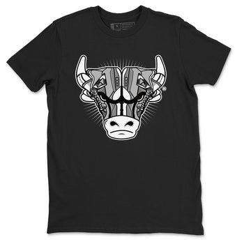 Air Jordan 4 Retro Frozen Moments shirt to match jordans Sneaker Bull Head sneaker tees Air Jordan 4 Light Iron Ore SNRT Sneaker Release Tees Unisex Black 2 T-Shirt