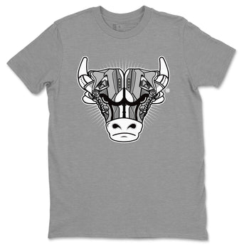 Air Jordan 4 Retro Frozen Moments shirt to match jordans Sneaker Bull Head sneaker tees Air Jordan 4 Light Iron Ore SNRT Sneaker Release Tees Unisex Heather Grey 2 T-Shirt