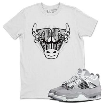 Air Jordan 4 Retro Frozen Moments shirt to match jordans Sneaker Bull Head sneaker tees Air Jordan 4 Light Iron Ore SNRT Sneaker Release Tees Unisex White 1 T-Shirt