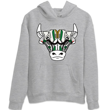 Jordan 4 Pine Green SB Sneaker Match Tees Sneaker Bull Head Sneaker Tees Nike SB Air Jordan 4 Pine Green Sneaker Tees Sneaker Release Shirts Unisex Shirts Heather Grey 2