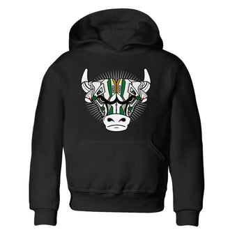 Jordan 4 Pine Green SB Sneaker Match Tees Sneaker Bull Head Sneaker Tees Nike SB Air Jordan 4 Pine Green Sneaker Tees Sneaker Release Shirts Kids Shirts Black 2