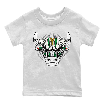 Air Jordan 4 Pine Green Sneaker Match Tees Sneaker Bull Head Sneaker Tees Nike SB Air Jordan 4 Pine Green Sneaker Release Tees Kids Shirts White 2