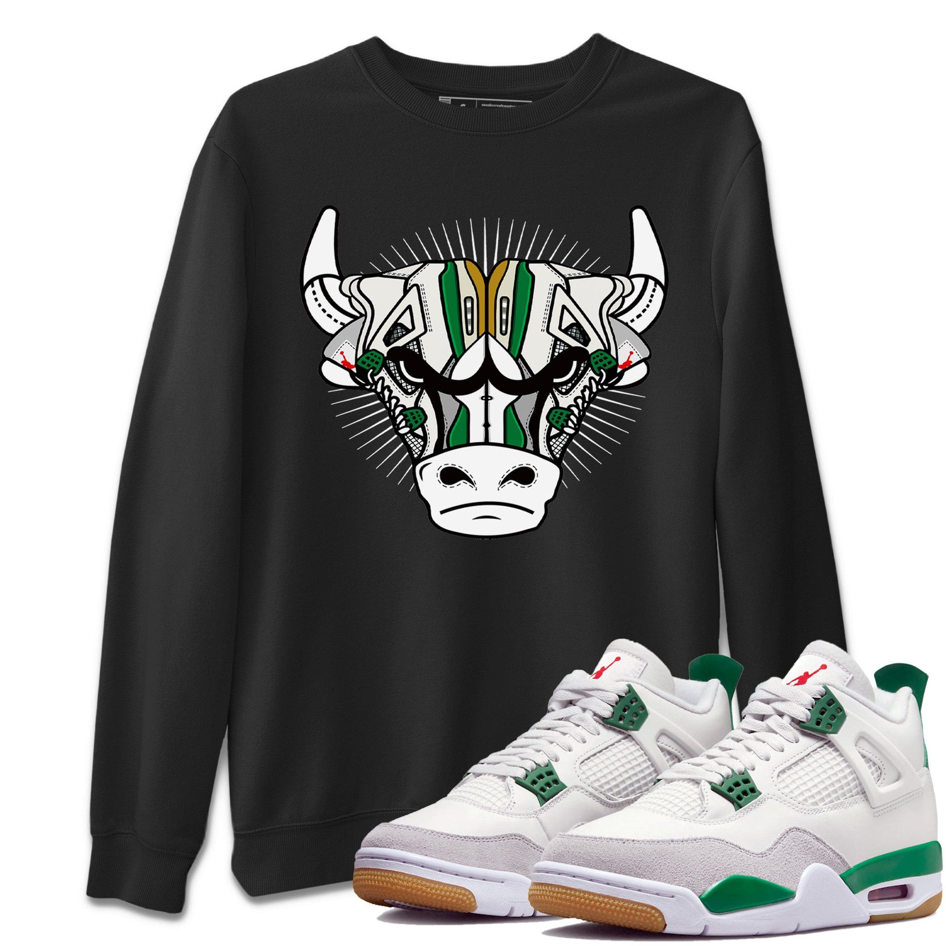 Air Jordan 4 Pine Green Sneaker Bull Head Crew Neck Sneaker Tees Nike SB Air Jordan 4 Pine Green Sneaker T-Shirts Washing and Care Tip