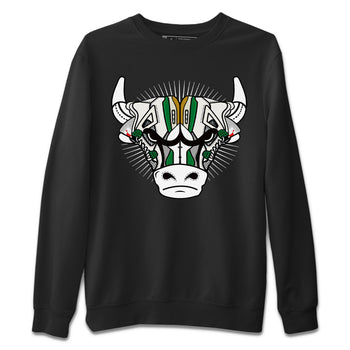 Jordan 4 Pine Green SB Sneaker Match Tees Sneaker Bull Head Sneaker Tees Nike SB Air Jordan 4 Pine Green Sneaker Tees Sneaker Release Shirts Unisex Shirts Black 2