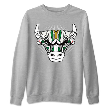 Air Jordan 4 Pine Green Sneaker Match Tees Sneaker Bull Head Sneaker Tees Nike SB Air Jordan 4 Pine Green Sneaker Release Tees Unisex Shirts Heather Grey 2