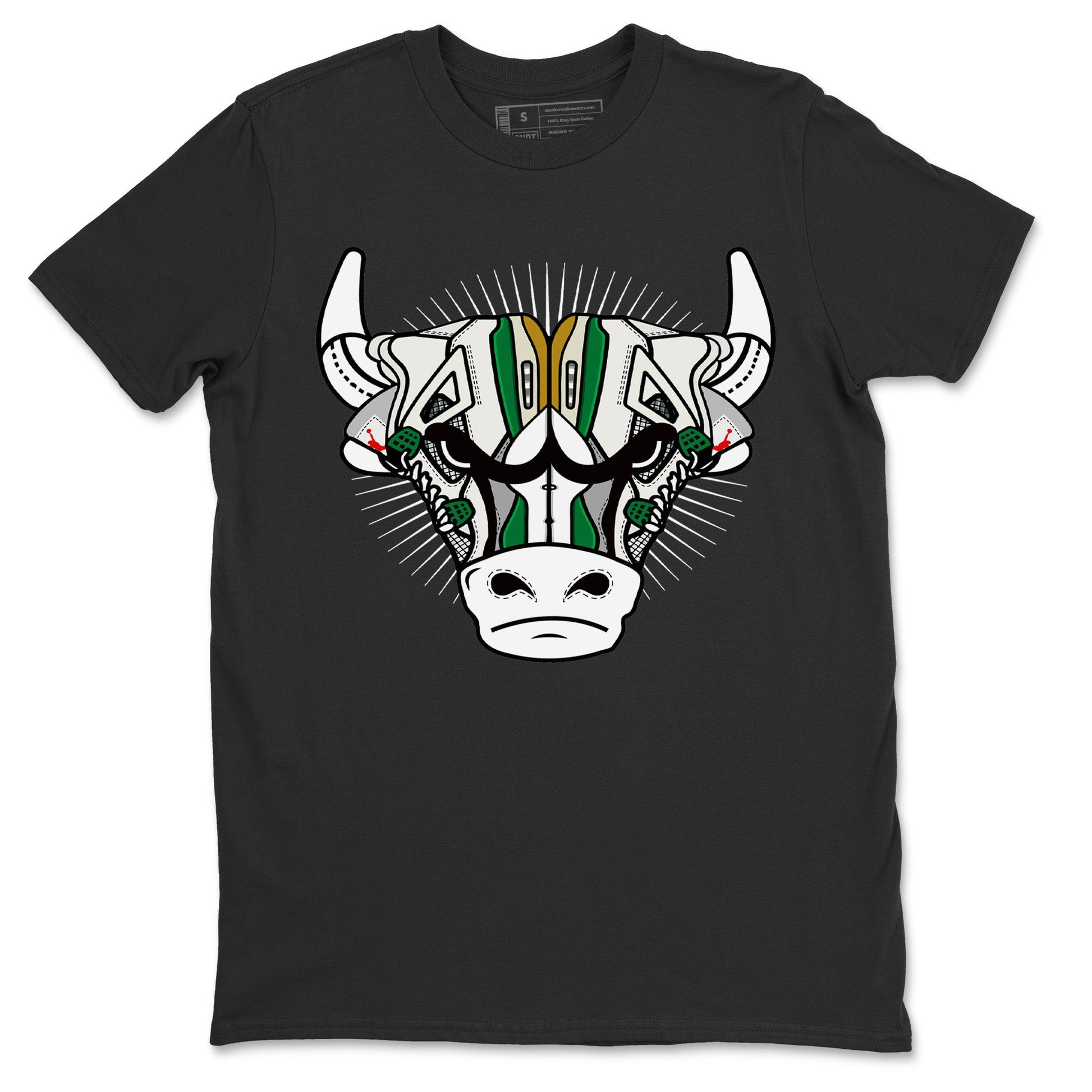 Air Jordan 4 Pine Green Sneaker Match Tees Sneaker Bull Head Sneaker Tees Nike SB Air Jordan 4 Pine Green Sneaker Release Tees Unisex Shirts Black 2