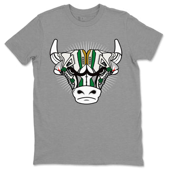 Air Jordan 4 Pine Green Sneaker Match Tees Sneaker Bull Head Sneaker Tees Nike SB Air Jordan 4 Pine Green Sneaker Release Tees Unisex Shirts Heather Grey 2