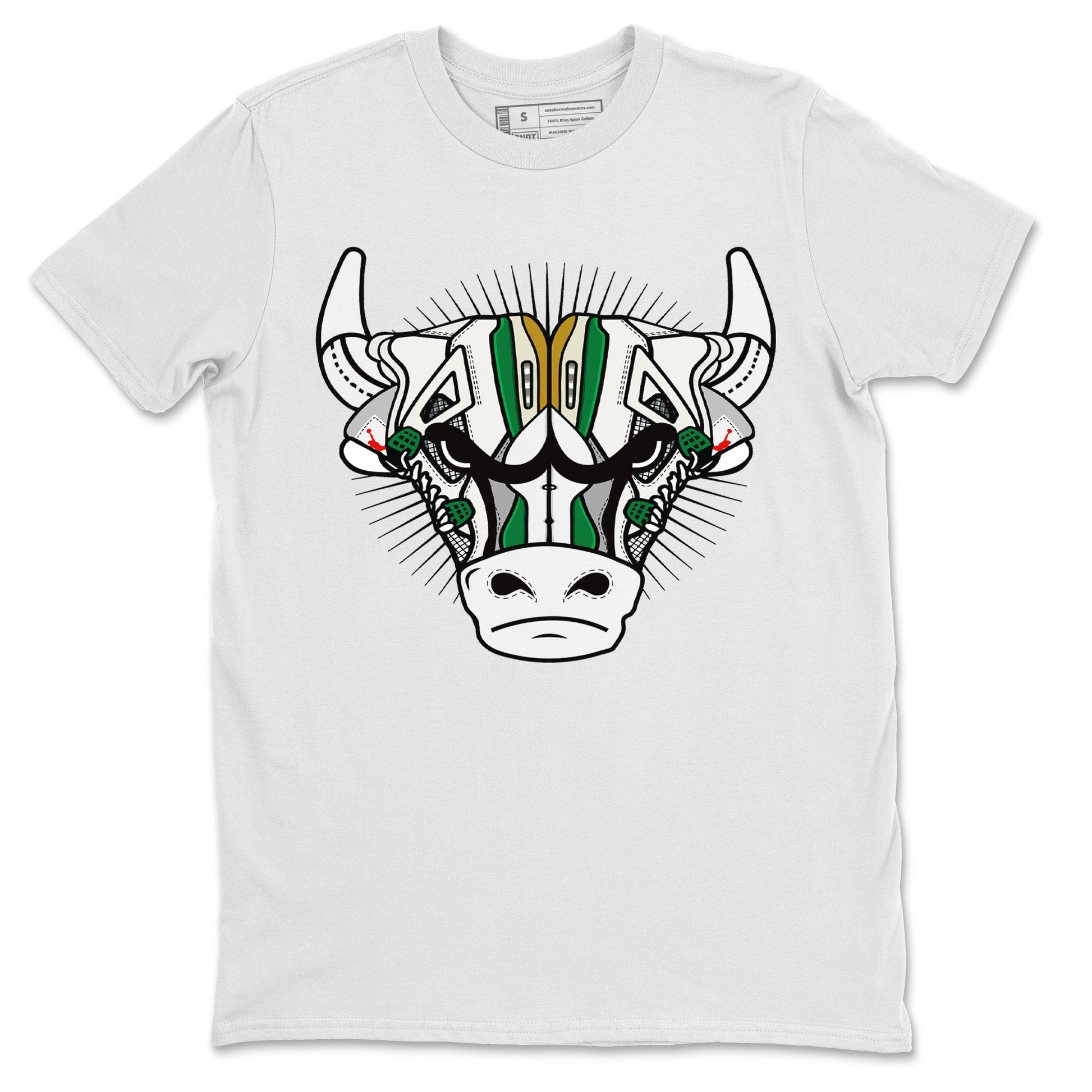 Jordan 4 Pine Green SB Sneaker Match Tees Sneaker Bull Head Sneaker Tees Nike SB Air Jordan 4 Pine Green Sneaker Tees Sneaker Release Shirts Unisex Shirts White 2