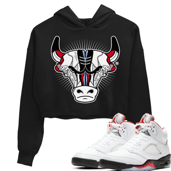 Jordan 5 Fire Red Sneaker Match Tees Sneaker Bull Head Sneaker Tees Jordan 5 Fire Red Sneaker Release Tees Women's Shirts
