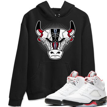 Jordan 5 Fire Red Sneaker Match Tees Sneaker Bull Head Sneaker Tees Jordan 5 Fire Red Sneaker Release Tees Unisex Shirts