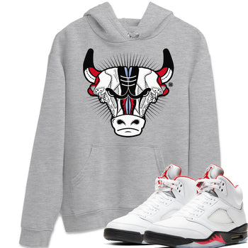 Jordan 5 Fire Red Sneaker Match Tees Sneaker Bull Head Sneaker Tees Jordan 5 Fire Red Sneaker Release Tees Unisex Shirts