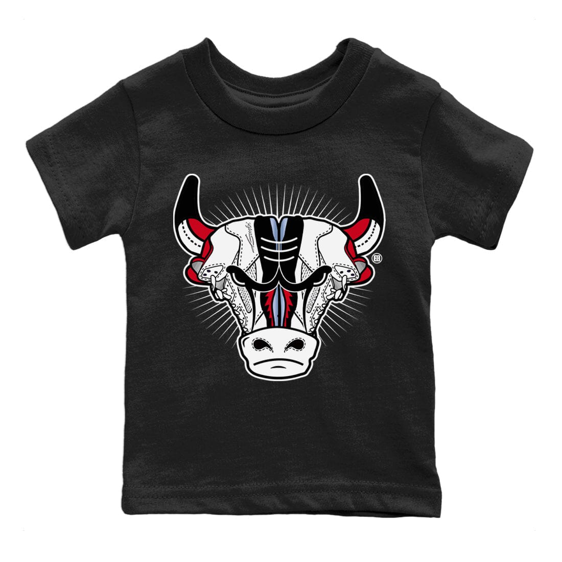 Jordan 5 Fire Red Sneaker Match Tees Sneaker Bull Head Sneaker Tees Jordan 5 Fire Red Sneaker Release Tees Kids Shirts