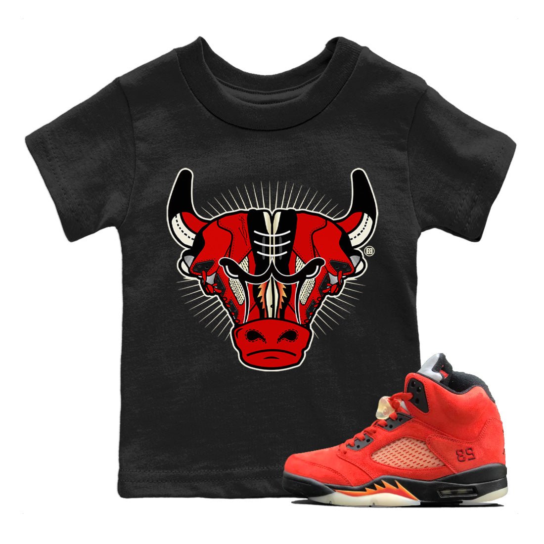 Jordan 5 Mars For Her Sneaker Match Tees Sneaker Bull Head Sneaker Tees Jordan 5 Mars For Her Sneaker Release Tees Kids Shirts