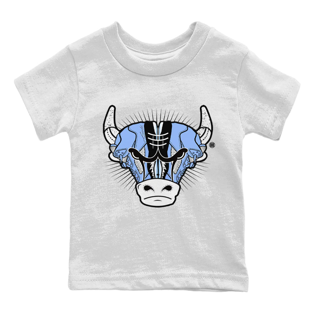 Jordan 5 UNC Sneaker Match Tees Sneaker Bull Head Sneaker Tees Jordan 5 UNC Sneaker Release Tees Kids Shirts