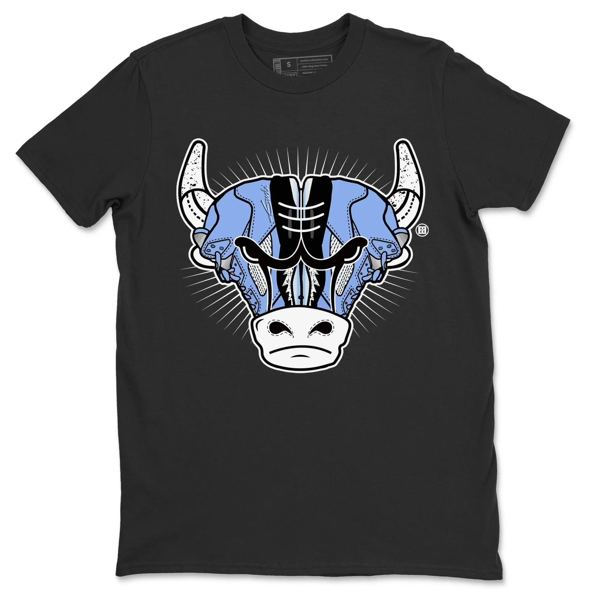 Jordan 5 UNC Sneaker Match Tees Sneaker Bull Head Sneaker Tees Jordan 5 UNC SNRT Sneaker Tees Unisex Shirts